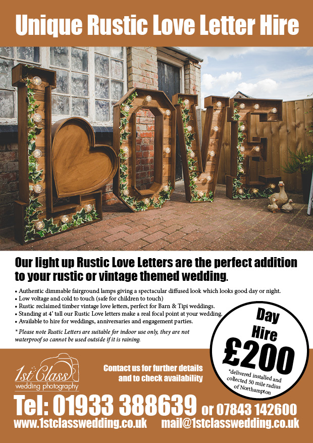 Rustic Love Letter Hire