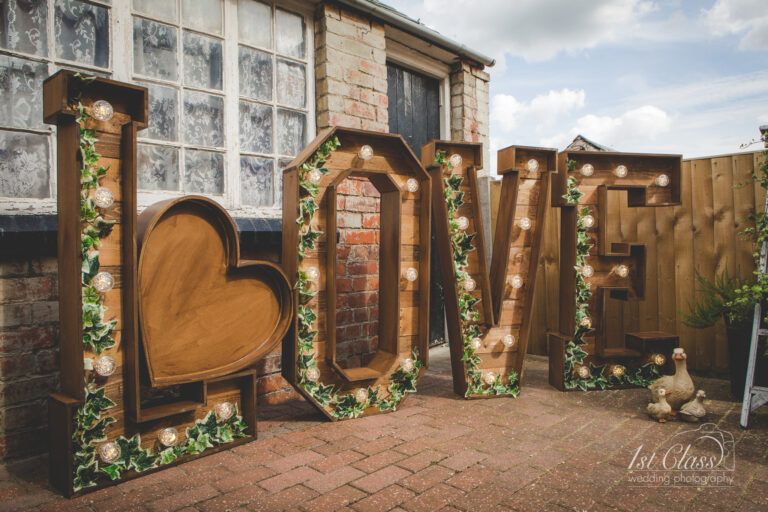 Our Rustic Giant Illuminated Love Letters are now ready for hire perfect for rustic and vintage themed weddings