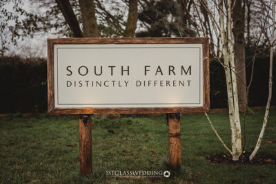 South Farm signboard against outdoor backdrop